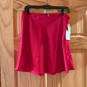 Vibrant Red Skirt